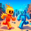 Fire and Water Stickman - Free Online two-player Game