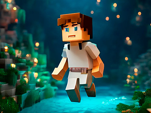 Noobik Parkour in a Cave! gameplay preview