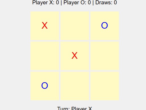 tic tac toe html gameplay preview